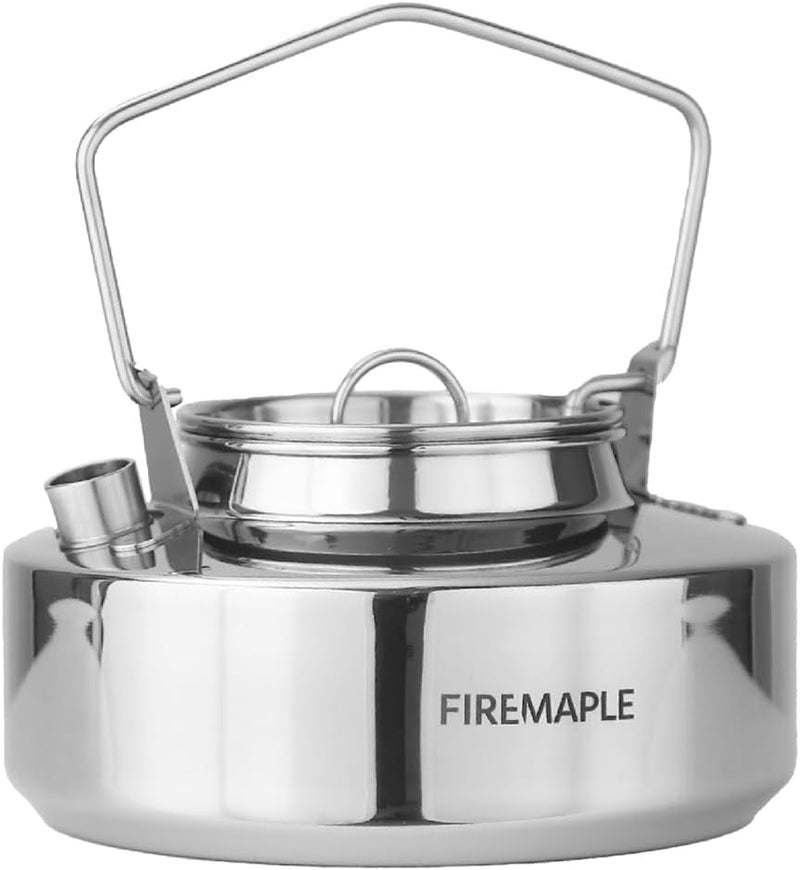 Fire-Maple Antarcti Portable 0.6 Liter Lightweight Stainless Steel Camping Kettle | Durable and Portable Camp Tea Pot | Ideal for Bushcraft and Outdoor Campfire Use - Image 1